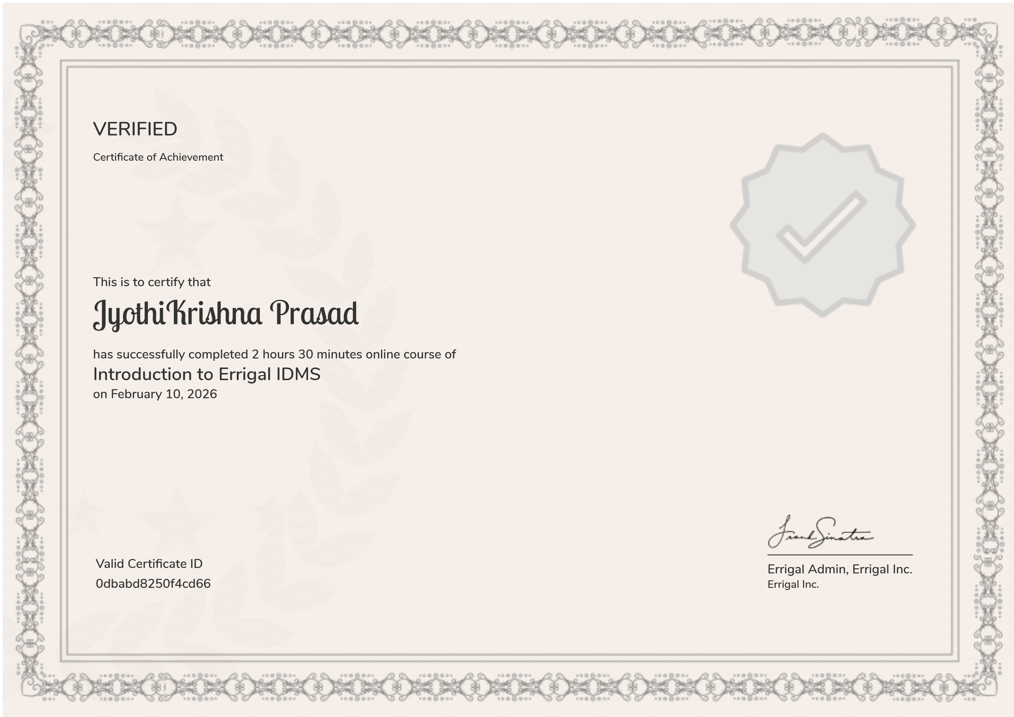 Introduction to Errigal IDMS